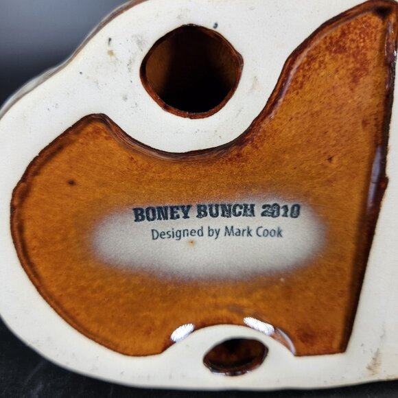 Yankee Candle Boney Bunch Golfer Tea Light Holder Halloween Skeleton Decor 2010 - Picture 12 of 16